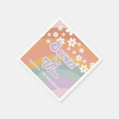 Serviette En Papier Super Retro sept est une Vibe Rainbow (Coin)