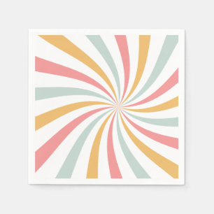 Serviette En Papier Super Retro Swirl