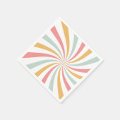 Serviette En Papier Super Retro Swirl (Coin)