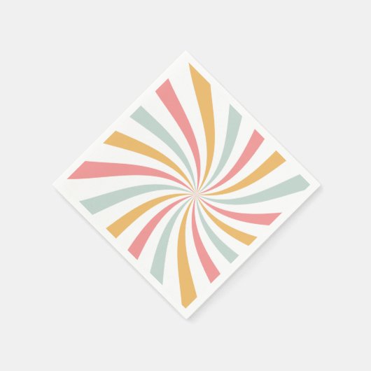 Serviette En Papier Super Retro Swirl (Coin)