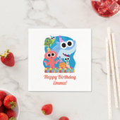 Serviette En Papier Super simple | Finny Shark Confetti Anniversaire (En situation)