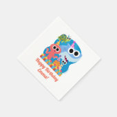 Serviette En Papier Super simple | Finny Shark Confetti Anniversaire (Coin)
