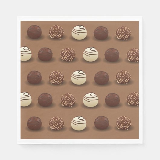 Serviette En Papier Super Sweet Chocolat fête d'anniversaire (Devant)