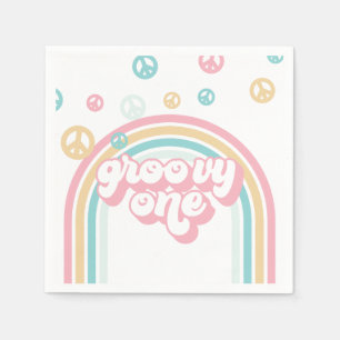 Serviette En Papier Super un rétro été Rainbow