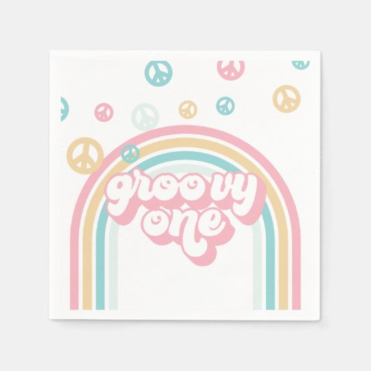 Serviette En Papier Super un rétro été Rainbow (Devant)