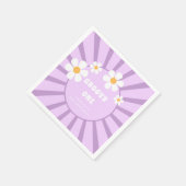 Serviette En Papier Super un rétro Sunshine Girl deuxième anniversaire (Coin)