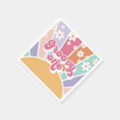 Serviette En Papier Super un Sunshine rétro Rainbow Daisy (Coin)