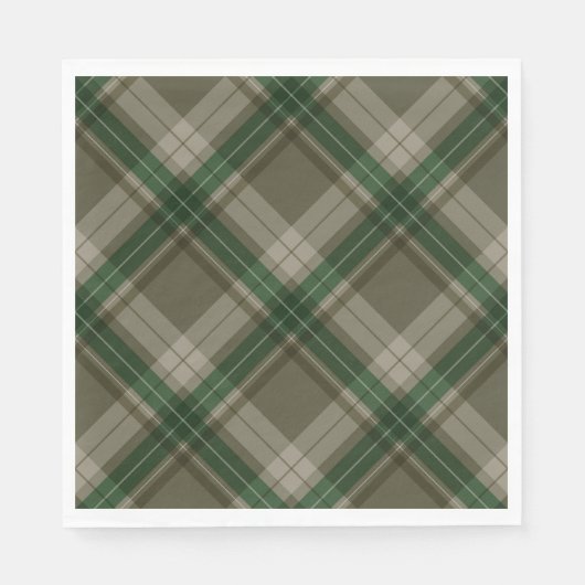 Serviette En Papier Superbe carreau vert (Devant)