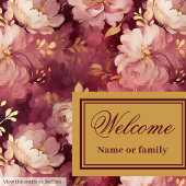 Serviette En Papier Superbe Dîner Personnalisé Blush Burgundy Gold