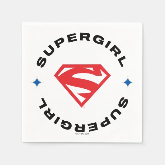 Serviette En Papier Supergirl Age of Heroes Circle S-Shield (Devant)