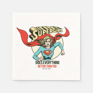 Serviette En Papier Supergirl fait tout mieux que toi