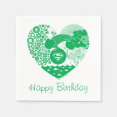 Serviette En Papier Supergirl Floral Peace Heart Graphisme (Devant)