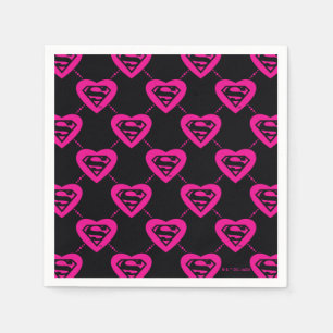 Serviette En Papier Supergirl Hearts Motif diagonal