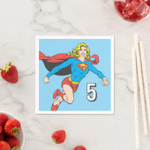 Serviette En Papier Supergirl Pose 1 (En situation)