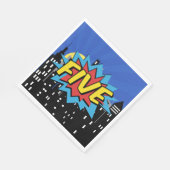 Serviette En Papier Superhero Comic Speech Bubble 5e fête d'anniversai (Coin)