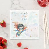 Serviette En Papier Superhero superboy anniversaire de enfant (En situation)