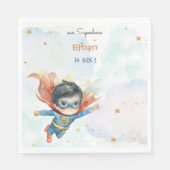 Serviette En Papier Superhero superboy anniversaire de enfant (Devant)