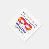 Serviette En Papier Superheros Party Joyeux anniversaire (Coin)
