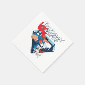 Serviette En Papier Superman & Krypto Soar (Coin)