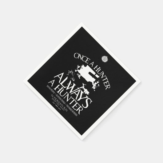Serviette En Papier Supernaturel "Une fois chasseur, toujours chasseur (Coin)