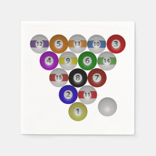 Serviette En Papier Support de boule des billards huit