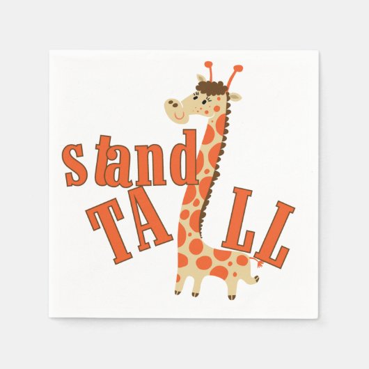 Serviette En Papier Support de girafe grand (Devant)
