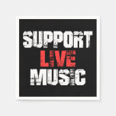 Serviette En Papier Support de musique Live (Devant)