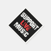 Serviette En Papier Support de musique Live (Coin)