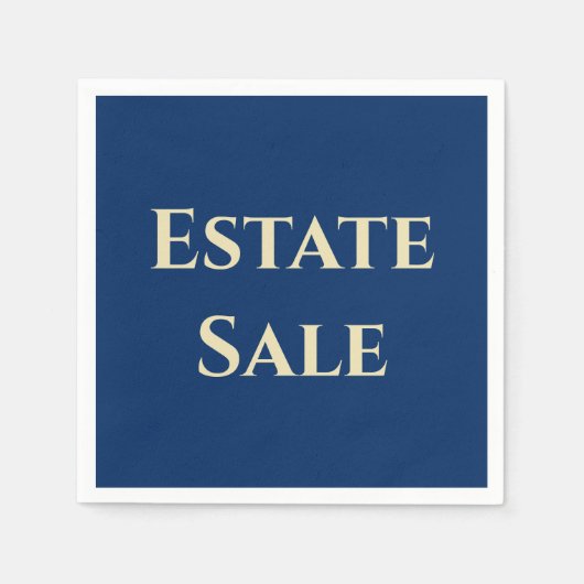 Serviette En Papier Support de vente immobilier classique (Devant)