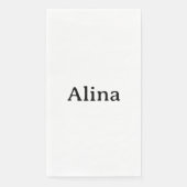 Serviette En Papier supprimer le texte ajouter son propre design  (Devant)