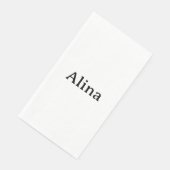 Serviette En Papier supprimer le texte ajouter son propre design  (Coin)