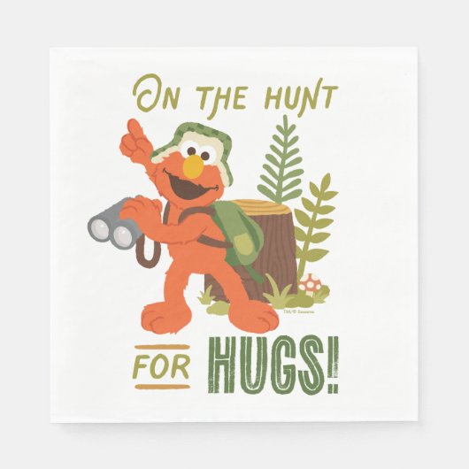 Serviette En Papier Sur La Chasse Aux Hugs (Devant)