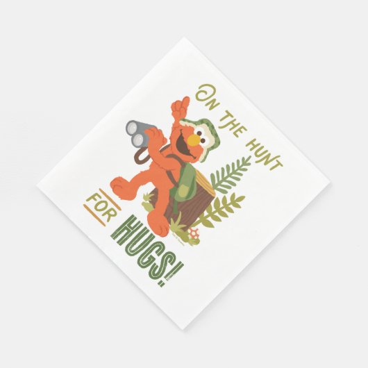 Serviette En Papier Sur La Chasse Aux Hugs (Coin)