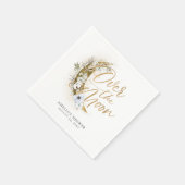 Serviette En Papier Sur la Lune Boho Gold Dust & Nuds (Coin)