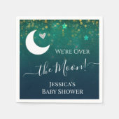 Serviette En Papier Sur la lune papier Baby shower Napkin (Devant)