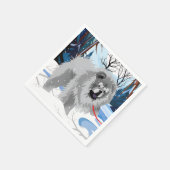 Serviette En Papier SUR LA RIVIÈRE Blue Chow Napkins (Coin)