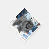 Serviette En Papier SUR LA RIVIÈRE, serviettes de toilette Black Chow (Coin)