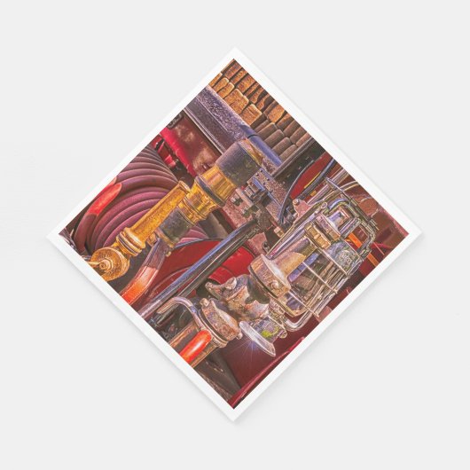 Serviette En Papier Sur L'Ancien Camion À Feu (Coin)