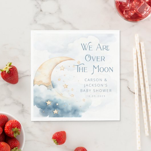 Serviette En Papier Sur le Baby shower de lune serviettes (En situation)