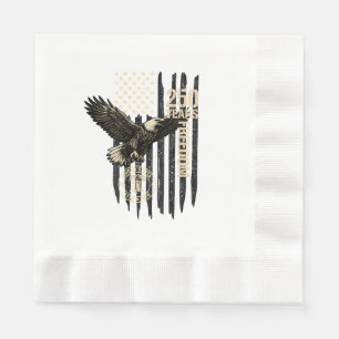 Serviette En Papier Sur le dos aigle et drapeau 250 ans 1776-2026 250e