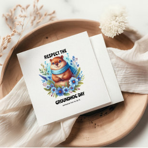 Serviette En Papier Surévalué ? Aquarelle célébrant la Journée de la m