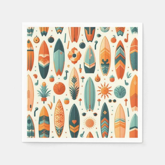 Serviette En Papier Surf (Devant)