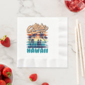 Serviette En Papier Surf - Aloha Hawaï (En situation)