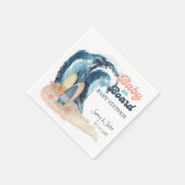 Serviette En Papier Surf | Baby On Board Beach Baby shower (Coin)