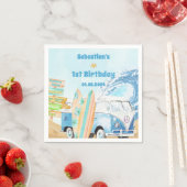Serviette En Papier Surf Beach Anniversaire de fête Napkins (En situation)
