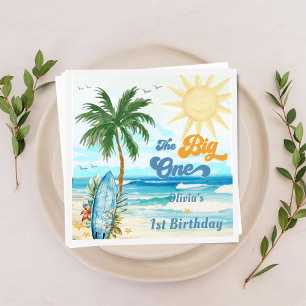 Serviette En Papier Surf Beach Anniversaire de fête Napkins