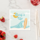 Serviette En Papier Surf Beach Anniversaire Napkins (En situation)