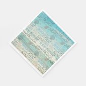 Serviette En Papier Surf de plage mer de sable (Coin)