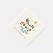 Serviette En Papier Surf d'été Anniversaire (Coin)
