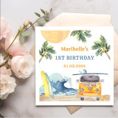 Serviette En Papier Surf d'été Anniversaire